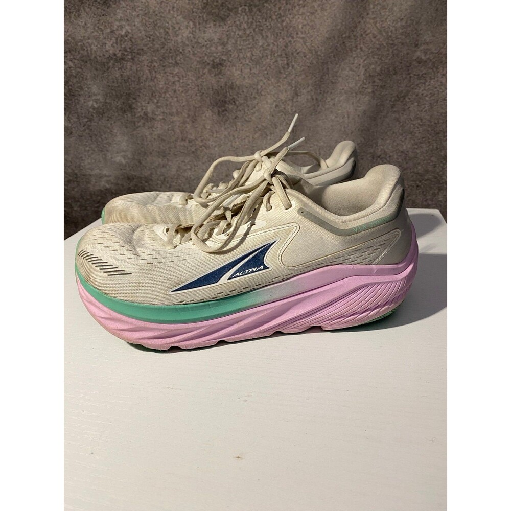 Altra VIA Olympus Women 8.5 Running Shoes White Pink AL0A82CR551 NO INSOLES